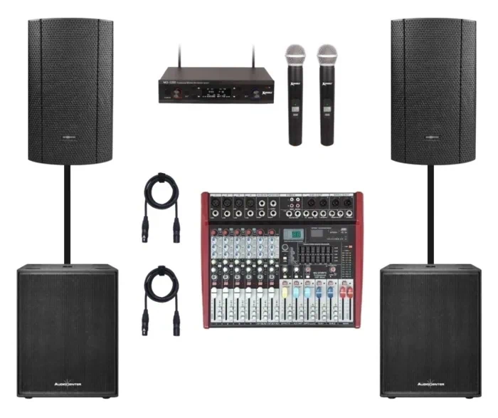 מערכת קריוקי AUDIO CENTER MA15+ עם זוג סאבים MA118