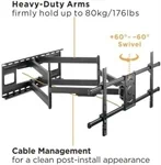 מתקן תלייה מקצועי לטלוויזיה למסכים גדולים – EAZO PRO6890XLD 6