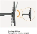 מתקן תלייה מקצועי לטלוויזיה למסכים גדולים – EAZO PRO6890XLD 9