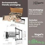 זרוע קיר מעוצבת עד 100 אינץ' VOGELS 5855 4