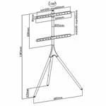 מעמד דקורטיבי למסכים LUMI FS12-46F עד 65 אינץ' 2