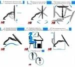 ‏מתקן תליה למסכי מחשב F80 North Bayou 4