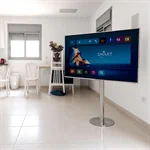 עמוד נירוסטה למסך TV דגם ST-1000 עם אחריות לכל החיים