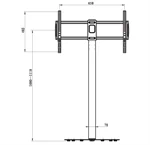AUDIO LINE AL-60 – מעמד רצפתי למסך עד 75″ לבן 9