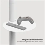 מעמד מעוצב עם גלגלים סמויים עד 86 בצבע לבן AL75W 8