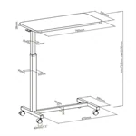 עגלה ניידת למקרן/ LAPTOP LUMI FMT01 3