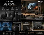 סט קולנוע ביתי FOCAL SIB EVO 5.1 כולל סאב וופר 3