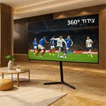 מעמד שחור רצפתי לטלוויזה עד 70 דגם LUMI FS17-46F