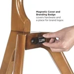 מעמד רטרו מעוצב 3 רגלי עץ חום כהה FS 35 עד 65 אינץ 5