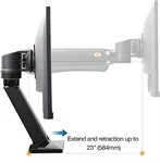 זרוע שולחנית דו מפרקית ארגונומית למסך מחשב עד 40″ 2