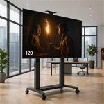 עגלה ניידת חשמלית עם שלט עד 120 אינץ' GF150