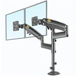 זרוע שולחנית כפולה למסכי מחשב דגם H180 עד 35 אינץ'