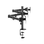 זרוע שולחנית דו מפרקית ל3 מסכי מחשב עד “27 LDT66 4