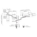 זרוע שולחנית כפולה ללפטופ ולמסך דגם LDT72-C024ML מבית LUMI 6