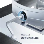 זרוע שולחנית למסכים גדולים "17-"49 מבית LUMI LDT81 בצבע שחור 2