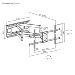 זרוע ארוכה וחזקה לטלוויזיה 43–90 אינץ' LUMI LPA49-486XLD 8