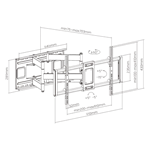 זרוע טלוויזיה עד 120" LUMI LPA77-696 5