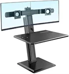 מעמד שולחני הידראולי ל 2 מסכי מחשב עד 22" מקלדת ועכבר NB S100