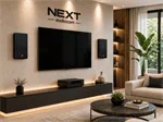 זוג רמקולים תלוי קיר W5 שחור 50W NEXT דקים 4