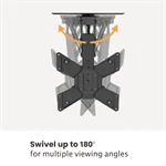 זרוע תקרה חשמלית עד 65 עם צידוד 90 מעלות 3