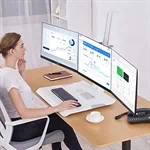 מעמד שולחני הידראולי ל 3 מסכי מחשב ST15-3 2