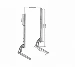 מעמד שולחני אוניברסלי למסכים עד ‎85″ – דגם STA-5 מבית Audio Line 2