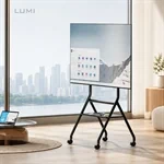 עגלה ניידת למסכי טלוויזיה LUMI TTF13E-עד 86 שחור מט