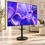 טלוויזיה סמסונג 75 אינץ׳ U8000F עם מעמד נייד AL75 שחור – ללא התקנה 4