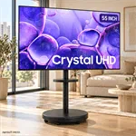 טלוויזיה סמסונג 55 אינץ׳ U8000F עם מעמד נייד AL70 שחור – ללא התקנה 3