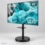 טלוויזיה סמסונג 65 אינץ׳ Q7F QLED עם מעמד נייד AL75 שחור – ללא התקנה 2