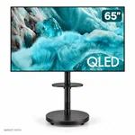 טלוויזיה סמסונג 65 אינץ׳ Q7F QLED עם מעמד נייד AL75 שחור – ללא התקנה