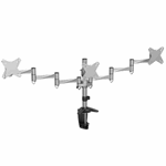זרוע שולחנית ל 3 מסכי מחשב למסכים עד 22 אינץ' דגם Audio Line LDT02C-036