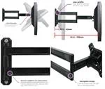 זרוע תלת מפרקית קירית למסך מחשב דגם NBL100M 4