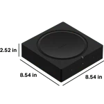 מגבר סטריאו חכם Sonos Amp שחור – 125W לערוץ, HDMI ARC ו-AirPlay 2 3