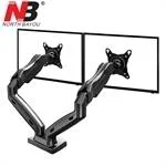 זרוע שולחנית ארגונומית ל-2 מסכי מחשב  דגם F160 NB 2