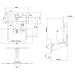 מתקן תלייה חשמלי לטלוויזיה עם שלט – עולה ויורד אוטומטית למסכי 42-80 אינץ' 3