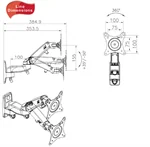 זרוע הידראולית כולל מתאם למחשב נייד F150T 5