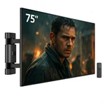 זרוע חשמלית צידית עם שלט למסכים עד 75 אינץ'