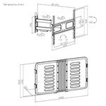חיפוי מוגן מים לטלויזיה 65 כולל זרוע מובנת דגם LWTE 65 4