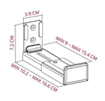סט מתקני תלייה למקרן קול SPB-100 + SPB-150 5