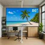 עמוד רצפה תקרה לבן עד 86 אינץ' דגם KTLW 4