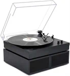 פטיפון Bluetooth עם רמקולים מדפיים – Pure Acoustics TT-45 (שחור) 4