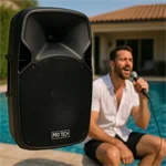 בידורית ניידת 12 אינץ' כולל 2 מיקרופונים אלחוטיים BM712 3