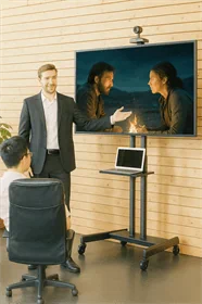 מעמד נייד על גלגלים למסכים עד 90 "  דגם 1800