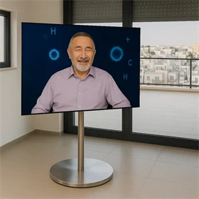 מעמד מעוצב עם גלגלים  ואיכותי עשוי נירוסטה דגם 414