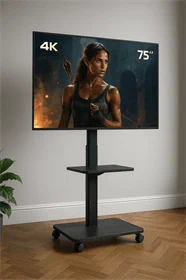 מעמד רצפתי מעוצב עם גלגלים למסכים עד “75 DWD520B