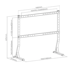 מעמד שולחני אוניברסלי עד 90 אינץ' EAZO FS390