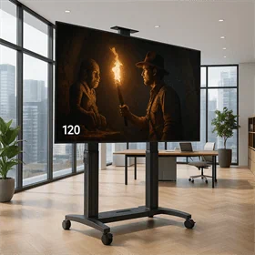 עגלה ניידת חשמלית עם שלט עד 120 אינץ' GF150