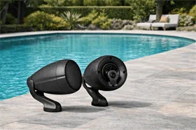 זוג רמקולים לגינה Polk Audio SAT30 בעיצוב מיוחד