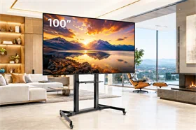 עגלה ניידת למסכים גדולים עד 100״ דגם  TTL17-610TW